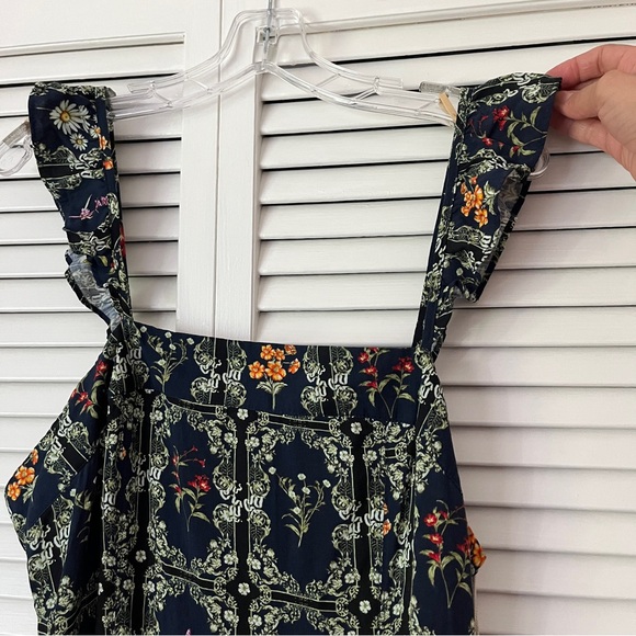 Agua bendita x Target sleeveless dress tile floral flutter mini, size XL, NWT - Picture 4 of 10